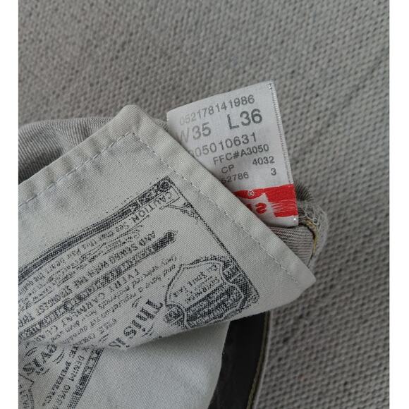 Levis 501XX Vintage Jeans Mens 32X32 Light Greystone Regular Straight Button Fly - Picture 6 of 12